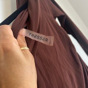 Tresser Brown Long Sleeve Top
